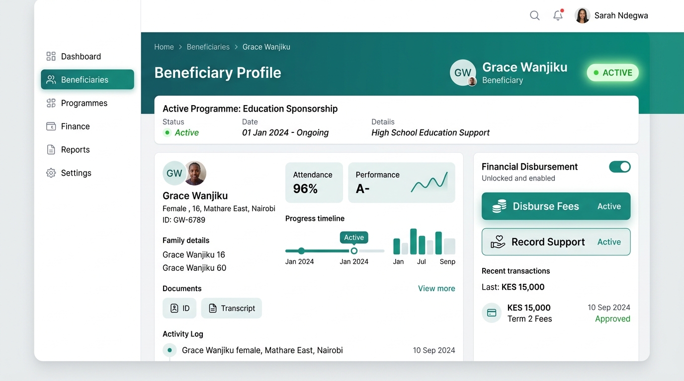 Step 4: Active Beneficiary Profile